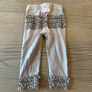 Rufflebutts 12-24m leggings. Grey.